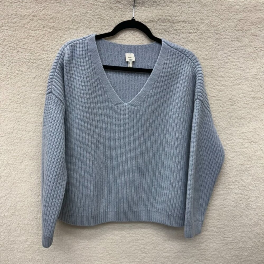 Size 10 - ELK - Lambswool Thick Boxy Sweater Rent the Runway RTR $267 msrp - Picture 6 of 14